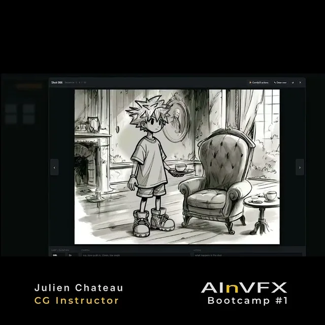 Watch the short: From rough sketch to clean storyboard frame